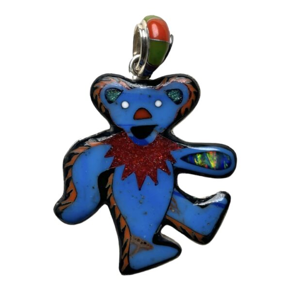 LARGE GRATEFUL DEAD BEAR PENDANT