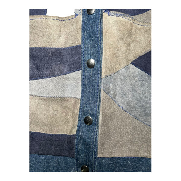 PATCHWORKED 70s DENIM & SUEDE JACKET - Image 3