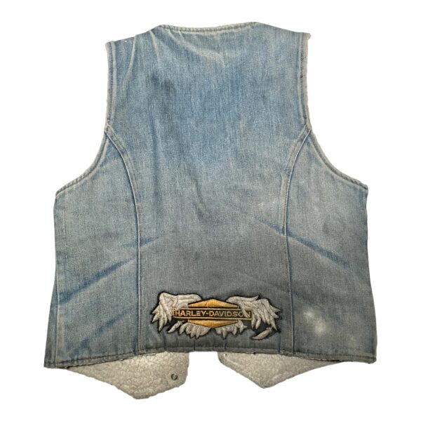 1970s PATCHED DENIM BIKER VEST - Image 2