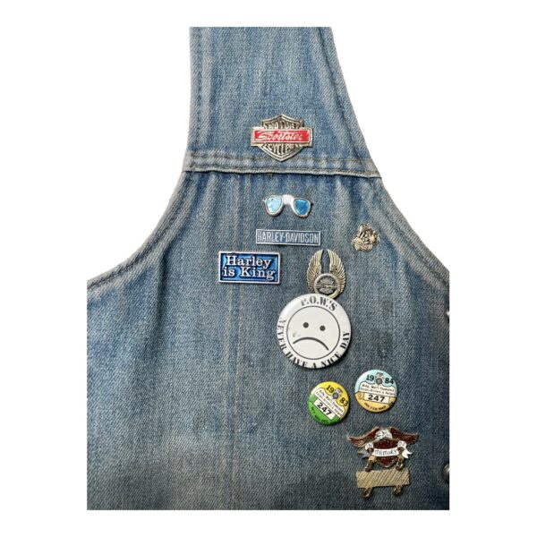 1970s PATCHED DENIM BIKER VEST - Image 3