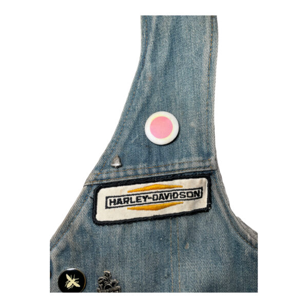 1970s PATCHED DENIM BIKER VEST - Image 4