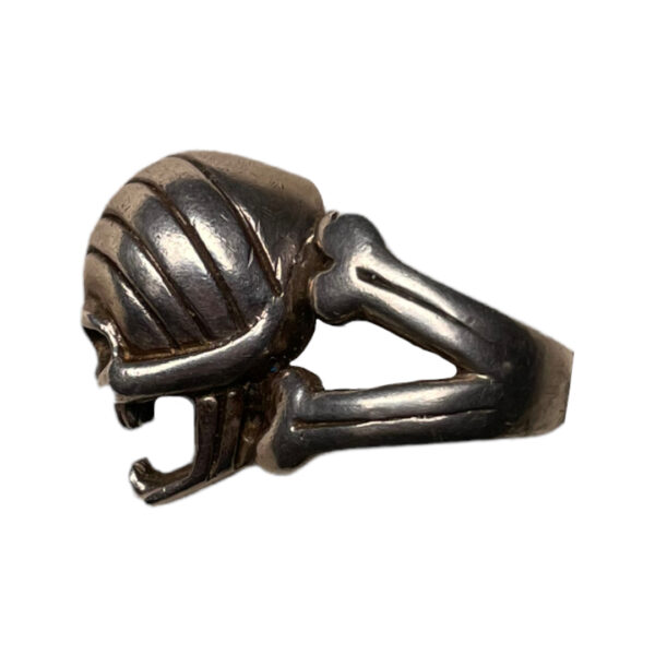 70s MEXICAN BIKER SKULL RING - Image 2