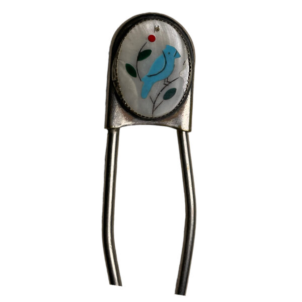 VINTAGE ZUNI SAFETY PIN - Image 2
