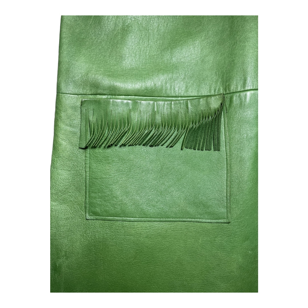 1970s SOFT LEATHER DRESS - Image 4