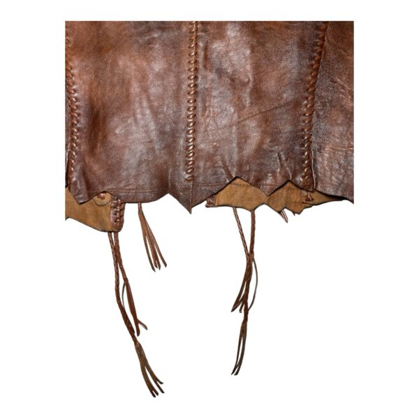 70s WHIPSTITCHED LEATHER VEST - Image 6