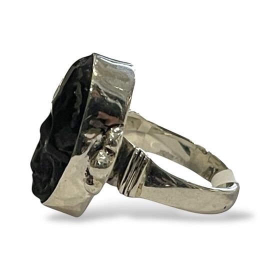 SILVER SKULL RING - Image 4